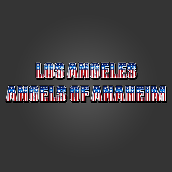 Los Angeles Angels of Anaheim American Captain Logo vinyl decal